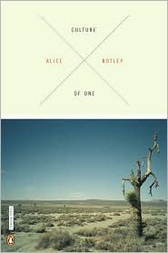 Culture of One by Alice Notley: Book Cover
