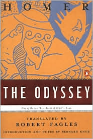 The Odyssey (Fagles translation) by Homer: Book Cover