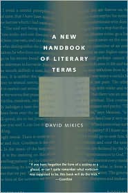 A New Handbook of Literary Terms by David Mikics: Book Cover